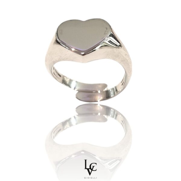 Anello Cuore Specchiato